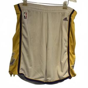 Adidas Los Angeles Lakers NBA Men’s Size Large Shorts Adult Basketball Logo